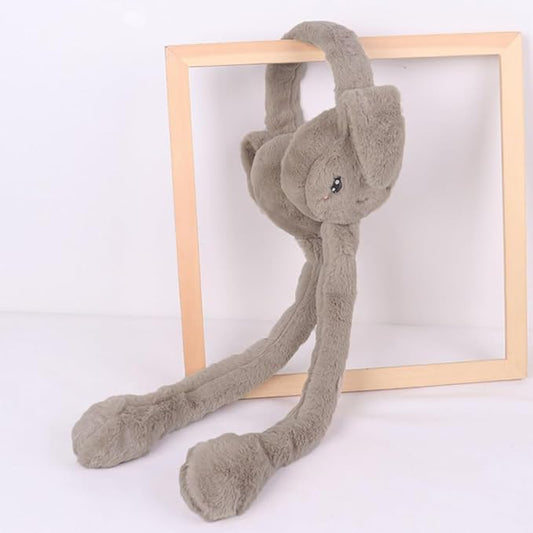 Ear Muffs for Winter | Moving Rabbit Ears Cute Bunny Earmuffs for Girls, Boys, Women | Soft Warm Plush Faux Fur Ear Warmers for Cold Weather Ideal for Outdoor Activity Running, Cycling|B0FHWYB32P