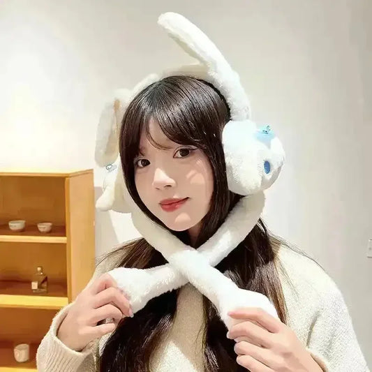 Sanrio Marvel Moving Bunny Ears Earmuffs - Bear Hugs