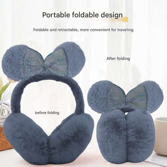 MEGENITY Foldable Plush Winter Ear Muffs
