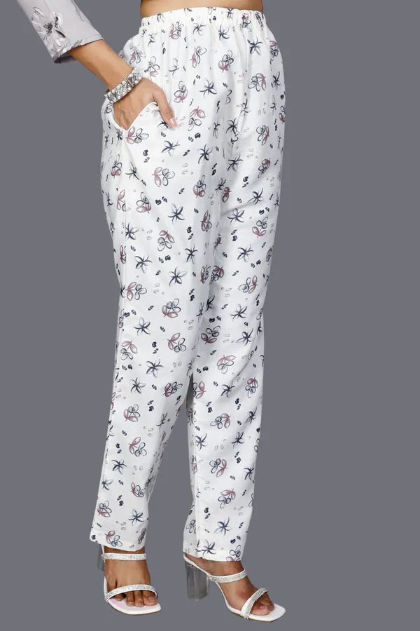 Grey Cotton Kurti Pant Dupatta Set For Women