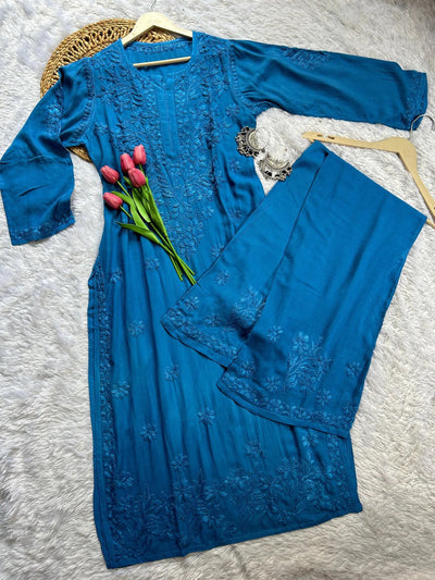 Noor Special Soft Rayon 2-Piece Kurta Plazo Combo ? Soft & Comfort