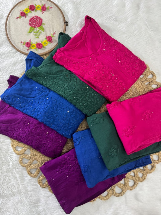 2pc Rayon Muqaish Combo Set Comforts for everyone