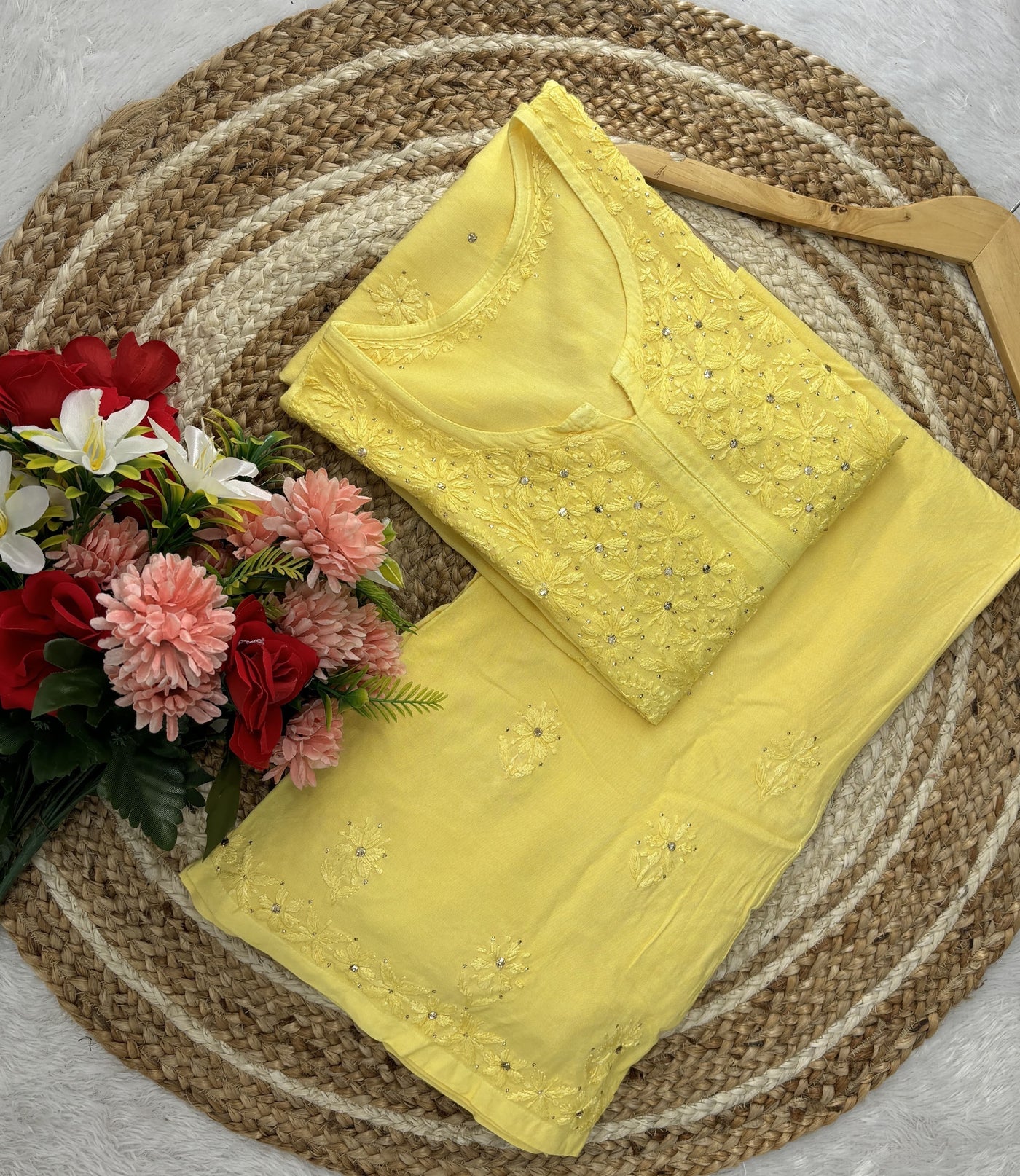 2pc Rayon Muqaish Combo Set Comforts for everyone