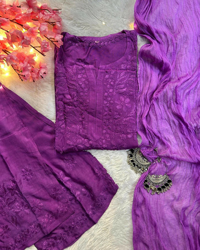 Noor Special Soft Rayon 2-Piece Kurta Plazo Combo ? Soft & Comfort