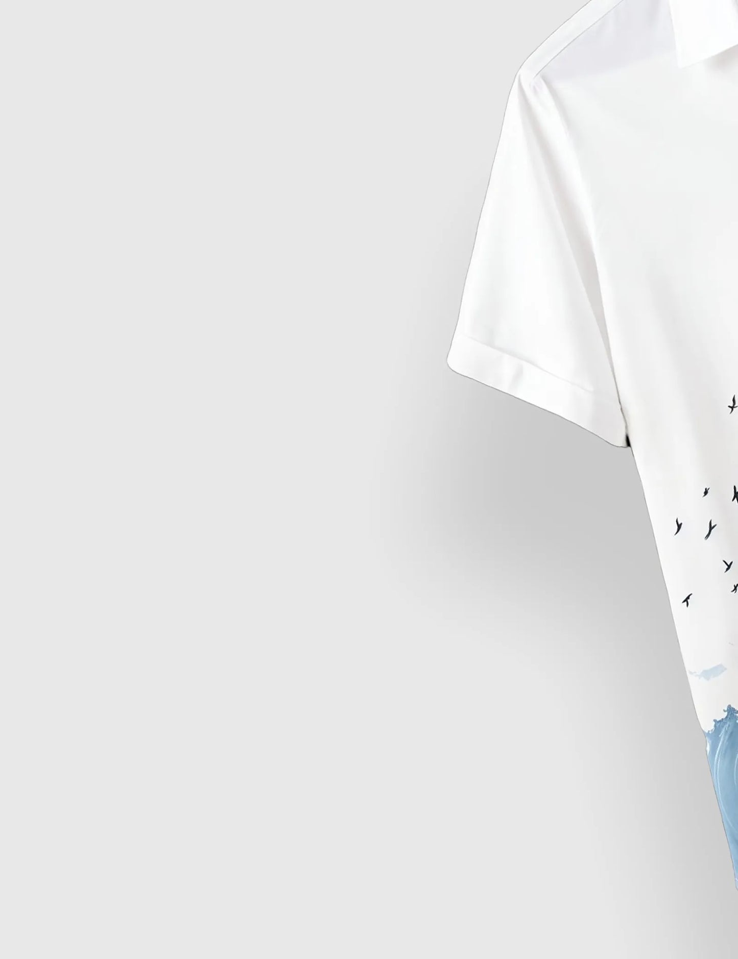 Blue Shade Men's Half Sleeves Printed Shirt Exclusive