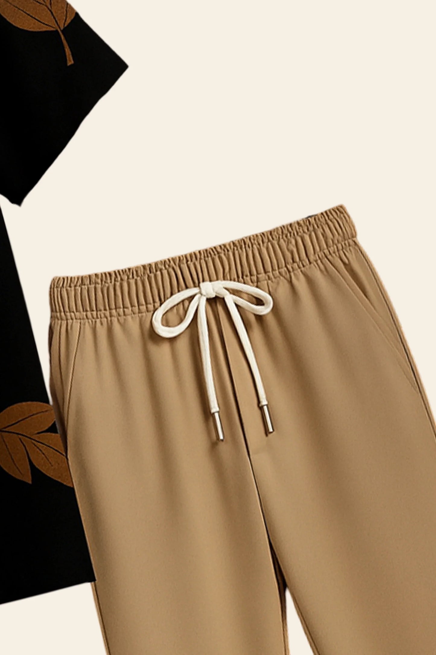 Black Leaf Men's Casual Half Sleeve Shirt and Full Pant Set