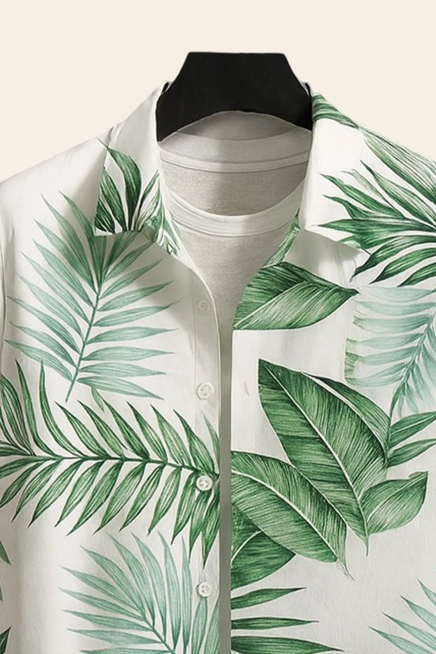 Green Leaf Men's Casual Half Sleeve Shirt and Full Pant Set