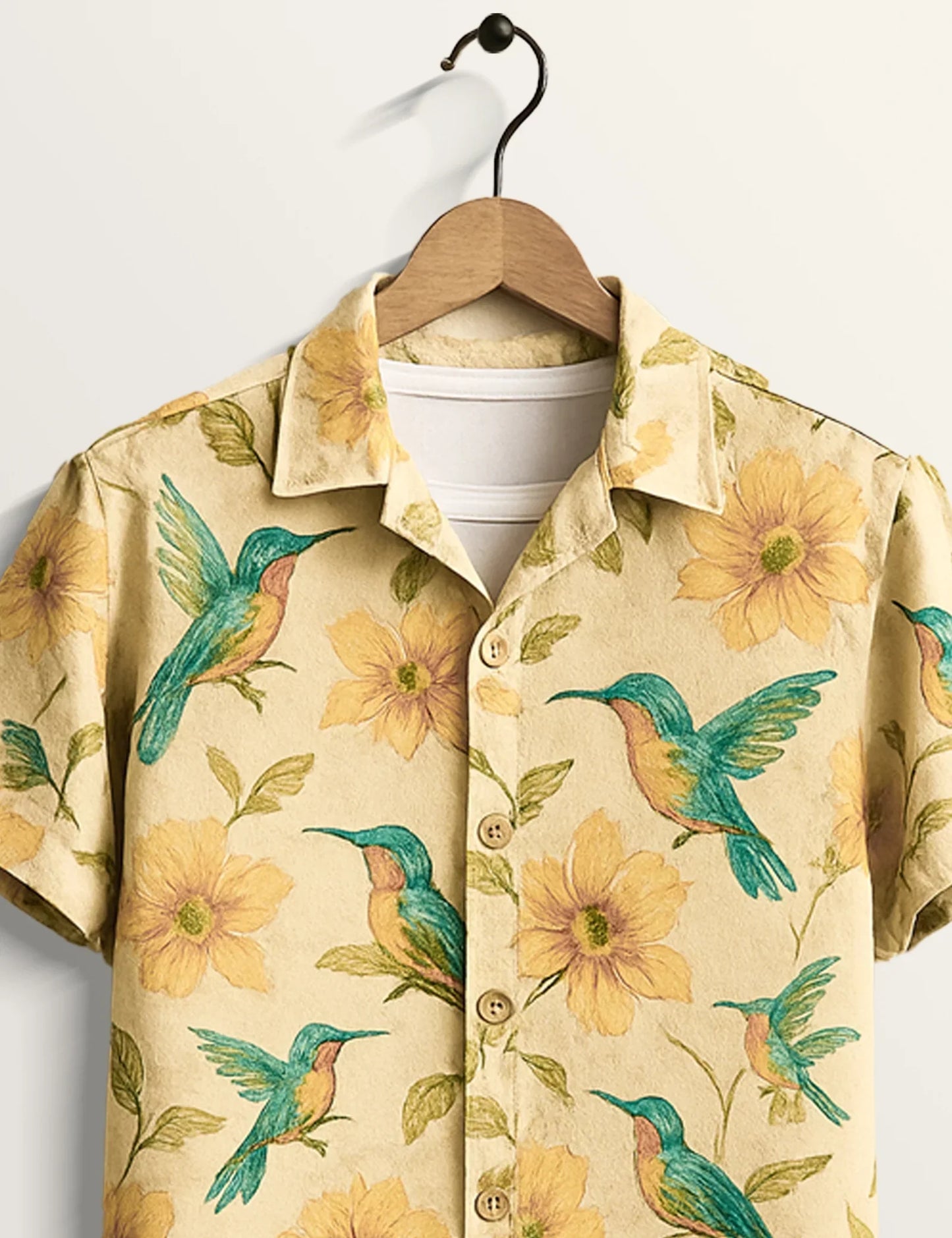 Blue Sparrow Printed Regular Fit Cotton Staple for Men