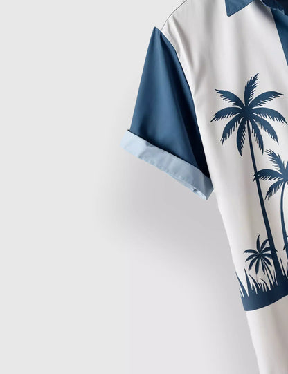 Blue Coconut Designer Men's Half Sleeves Printed Shirt Exclusive