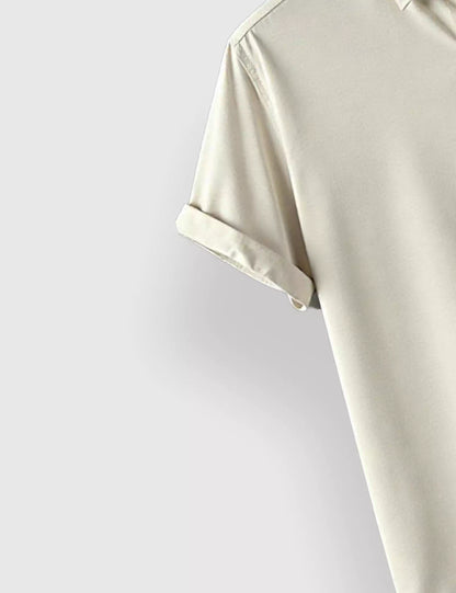 White Multicat Designer Men's Half Sleeves Printed Shirt Exclusive