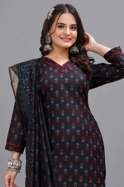 Blue_Cotton_Kurti_Pant_Dupatta_Set_For_Women