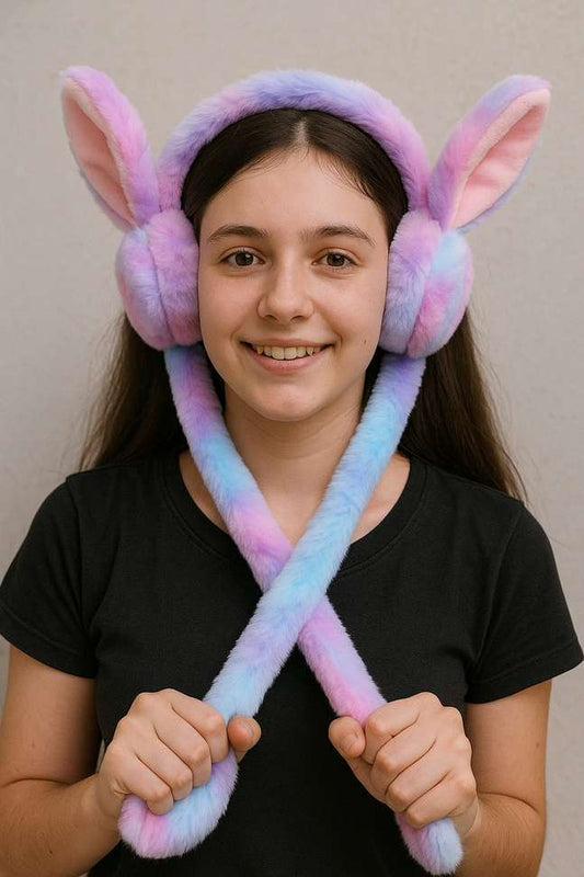 Cute Bunny Moving Earmuffs
