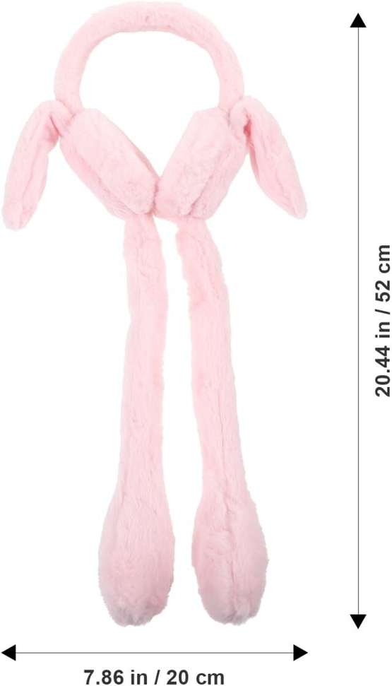 Cute Rabbit Bunny Design Soft Foldable Ear Moving Earmuff