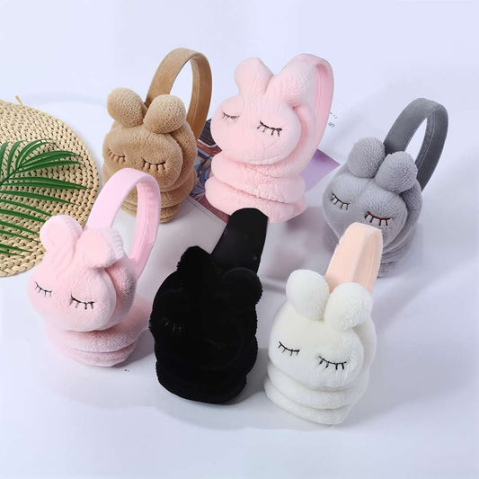 Rufo “Kids Cute Bunny Ear Muffs Winter Plush Long Ear Warmer Headband – Girls & Boys” Ear Muff