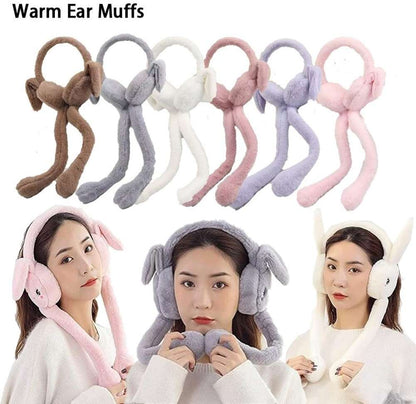 Jainam Traders Multicolor Bunny Ear Moving Earmuff