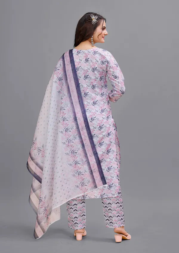 Purple_Cotton_Kurti_Pant_With_Dupatta_Set_For_Women
